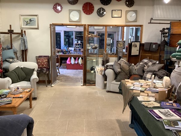 Inside shop