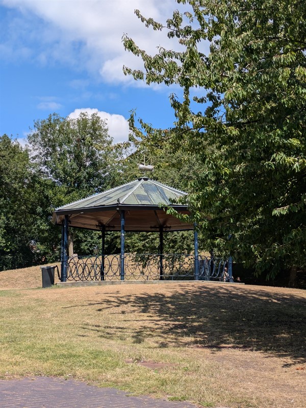 Image of a bandstand at the park