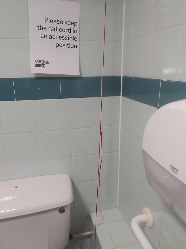 Notice for the red cord
