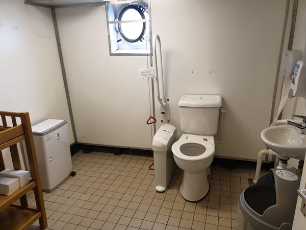 Image of one of the accessible toilets.