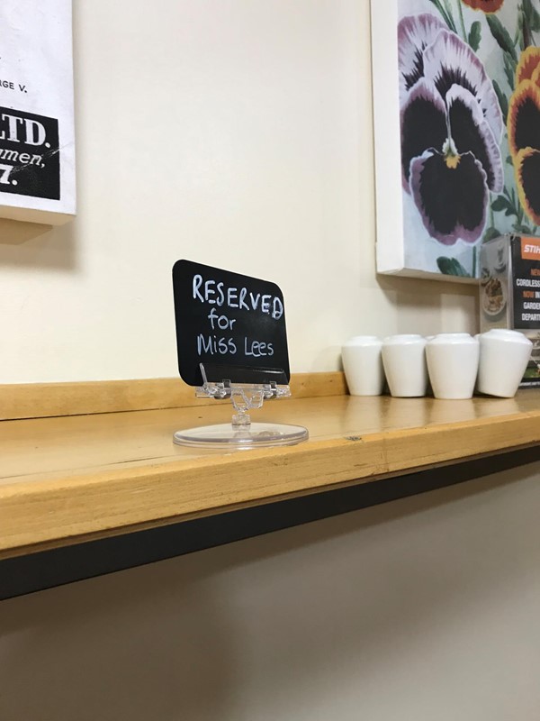 Picture of Dobbies reserved sign