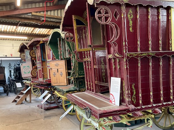 Transport museum. Very interesting old gypsy wagons in which people actually lived, and other old wagons used for deliveries