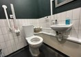 clean and functional with a mirror too high for any wheelchair user