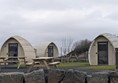 Image of small wooden cabins
