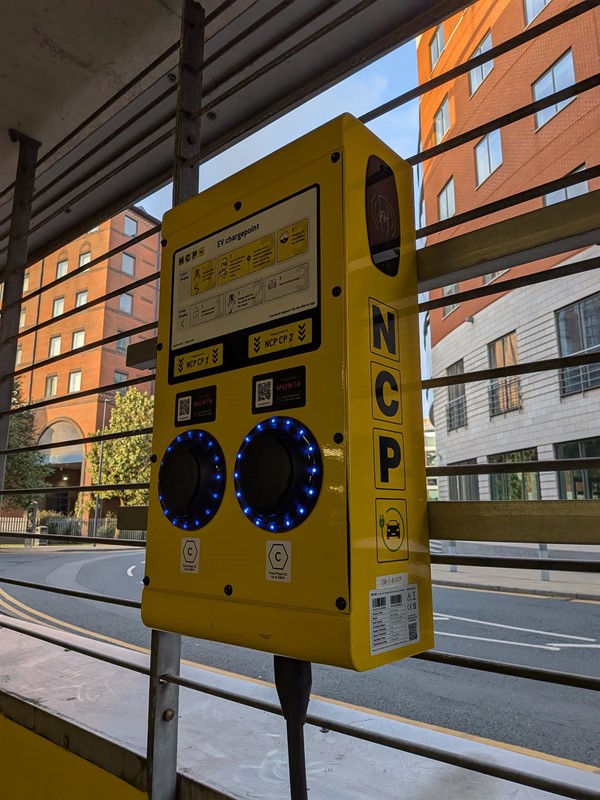 image of EV charger terminal