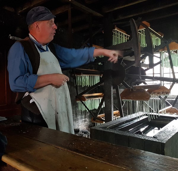 Blists Hill candle-making demo I could get into on my scooter