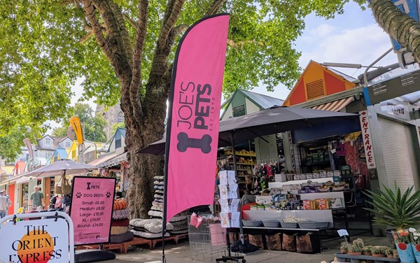 Image of Norwich market stalls