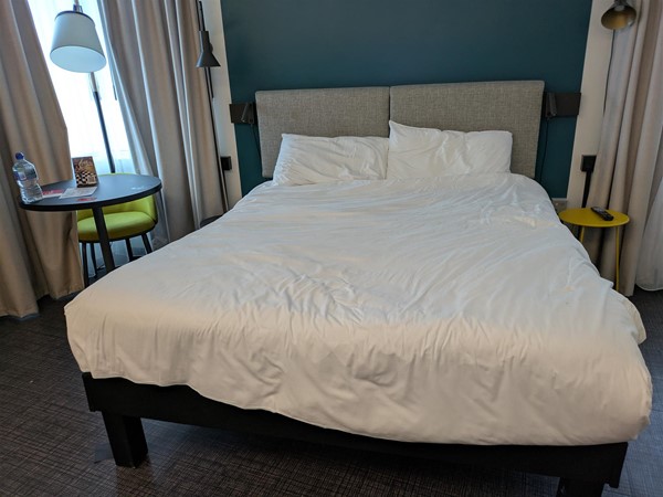 Image of double bed in the room
