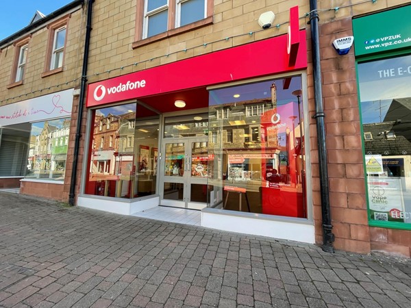 The Vodafone store in Galashiels