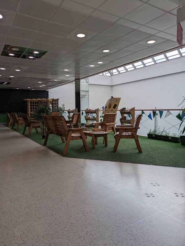 Image of a room with chairs and tables