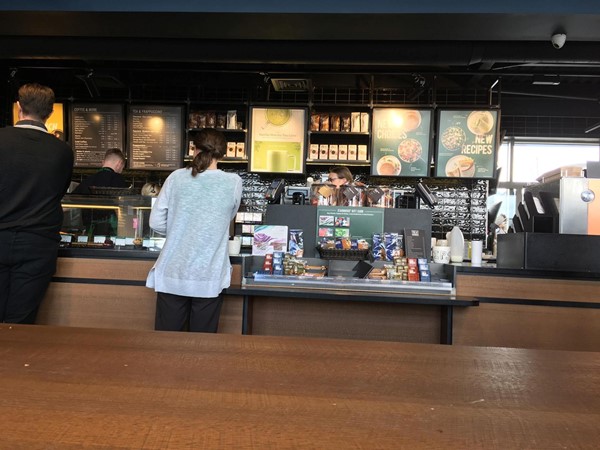 Image showing the height of the customer counter.