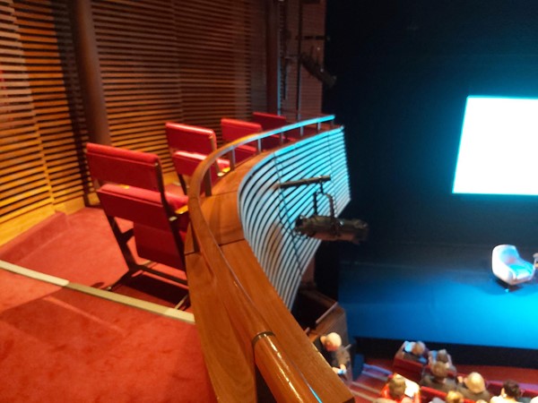 4 rows of single seats in the Dress Circle