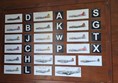 Image of a the letters each represented a local airfield.