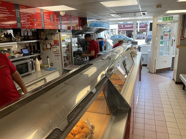 Image of a chip shop interior
