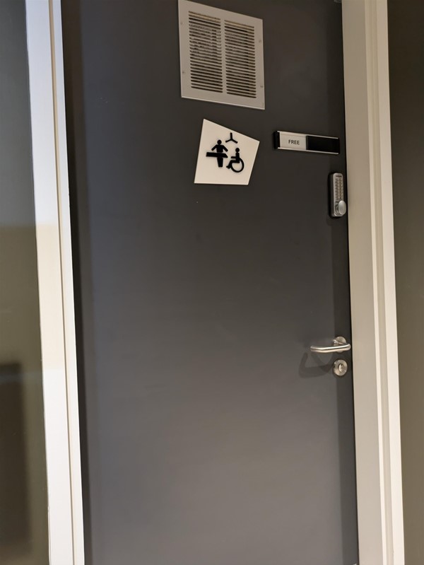 Image of door to Changing Places toilet outside