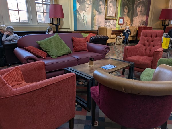 image of seating area in the café