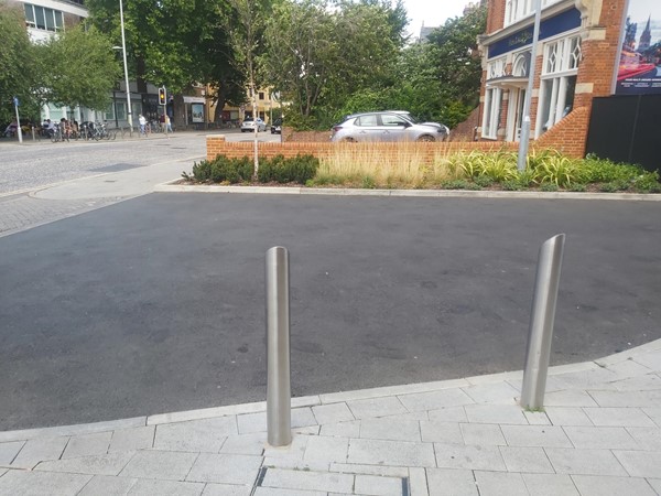 Picture of metal bollards
