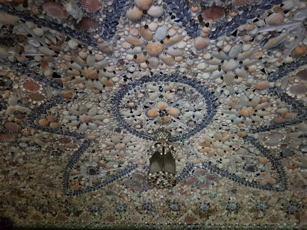 The ceiling with light fitting!