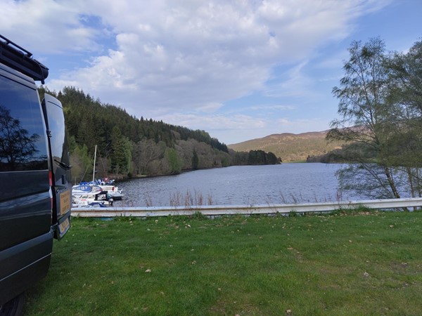 Loch with boats