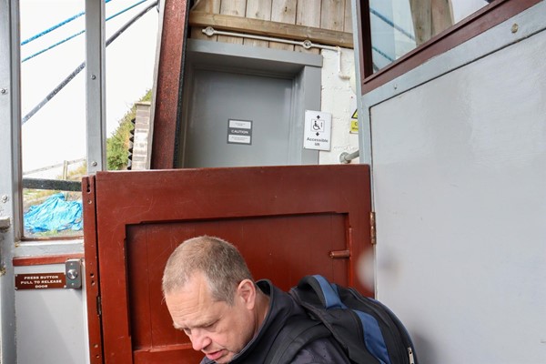 Accessible carriage with door to life outside it
