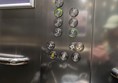 Image of lift access. The lift buttons do not have Braille Markings