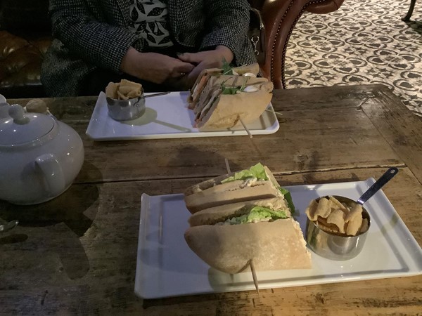 Food on a table