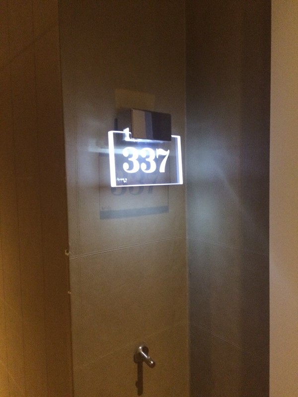 Illuminated door numbers with braille