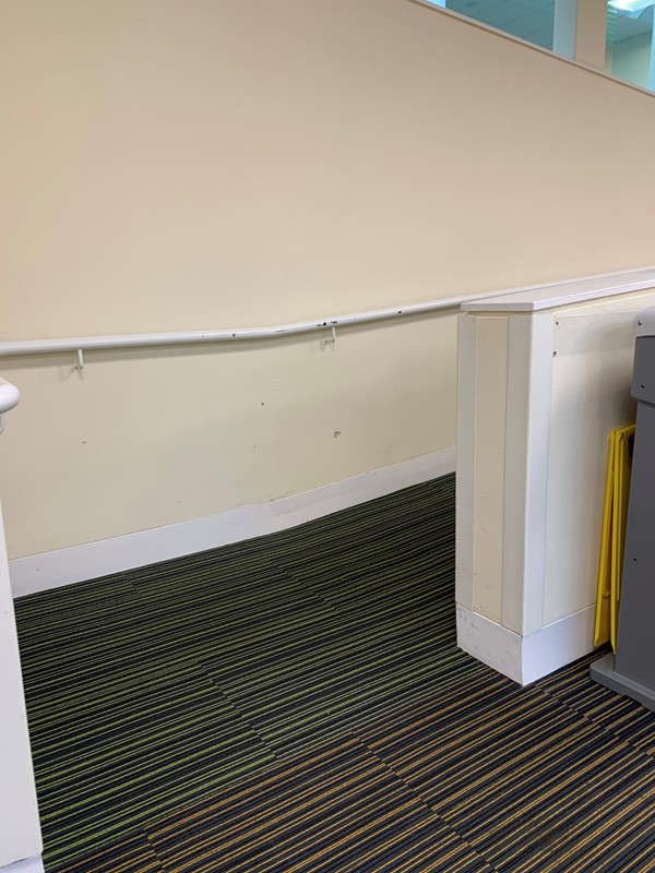 Ramp from general are to helpdesk area