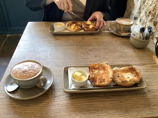 Food on a table