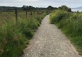 Gravel section of footpath