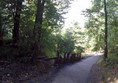 The walkway from the Monument to the Visitor Centre