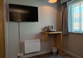 Image of tea station and TV