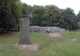 Clava Cairns and a standing stone