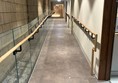 Slope up to the toilets on the ground floor.