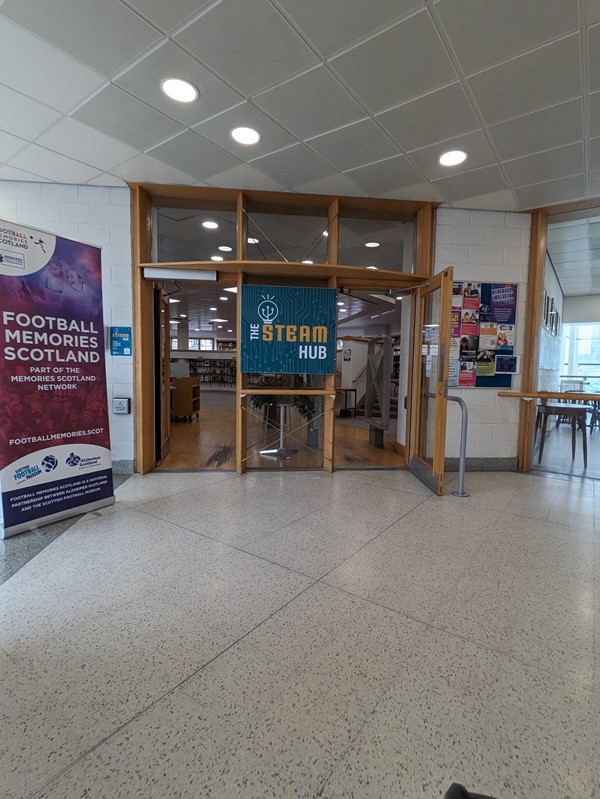 Image of a building with a glass door