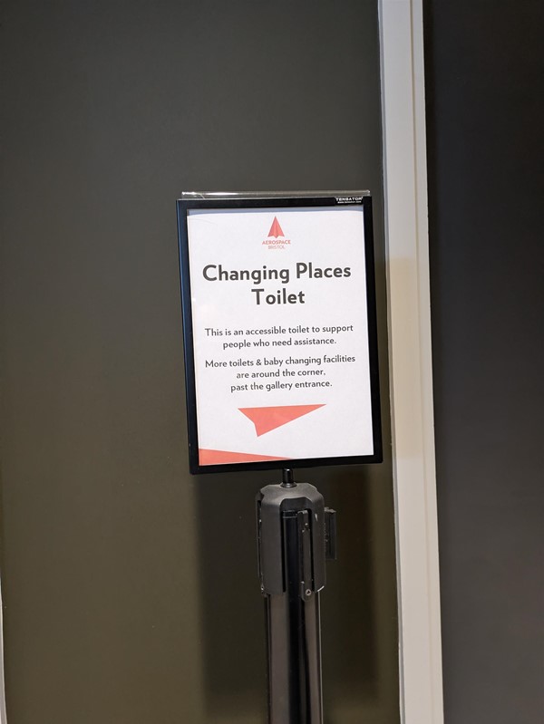 Image of signage for Changing Places toilet