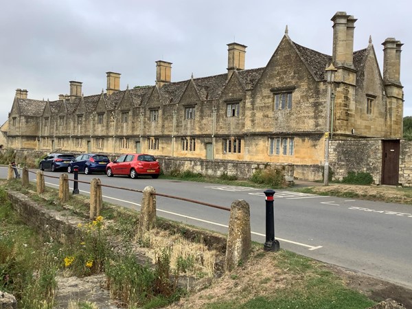 A street and parked cars