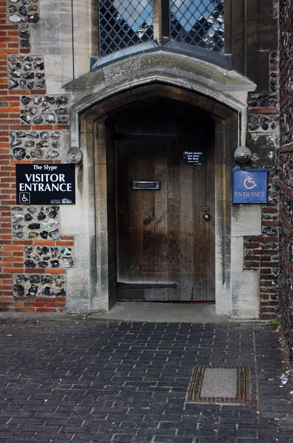 A photo of St. Albans Cathedral - the entrance