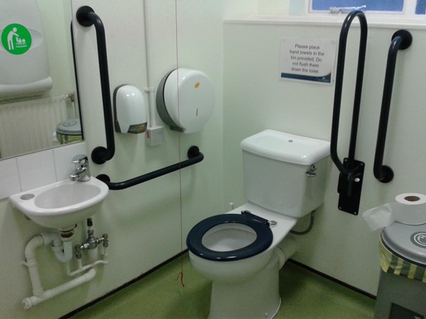 Accessible toilet on ground floor