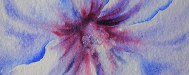 Watercolour Painting: 'Blue Hibiscus' article image