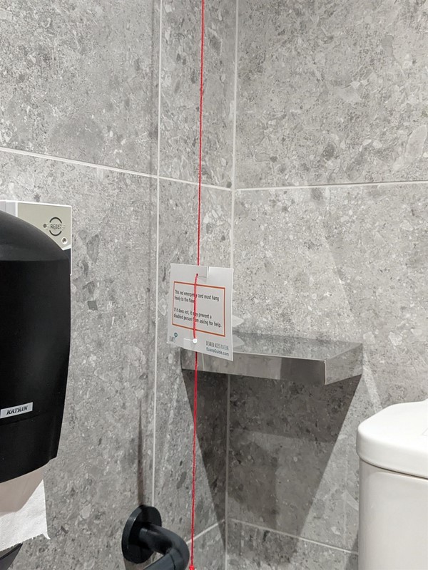 Image of Colostomy shelf in the accessible toilet