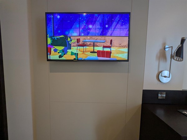 Image of wall mounted TV