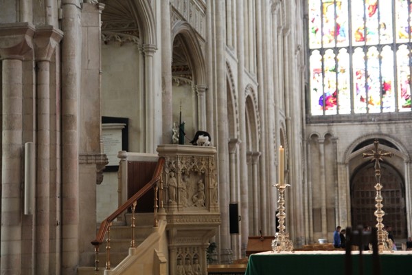 Cat on the pulpit