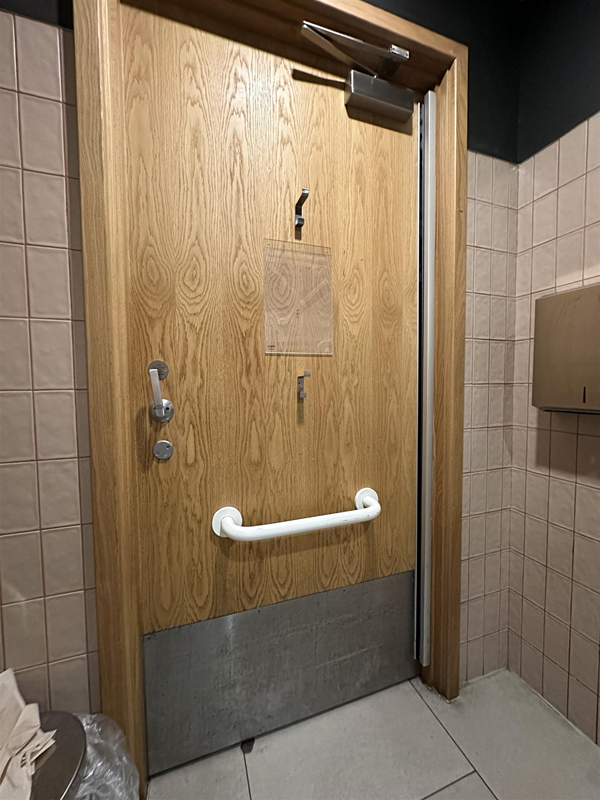 Image of accessible toilet door