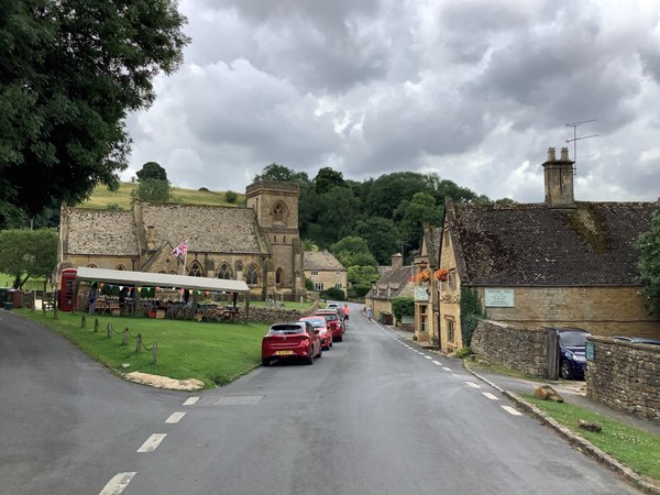 Road and houses