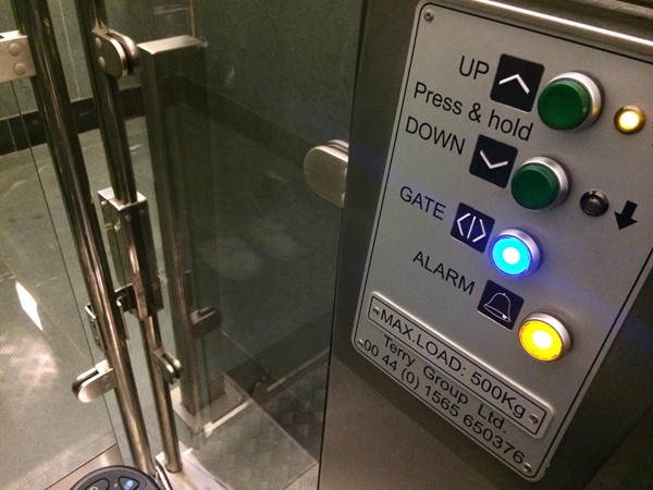Picture of lift controls