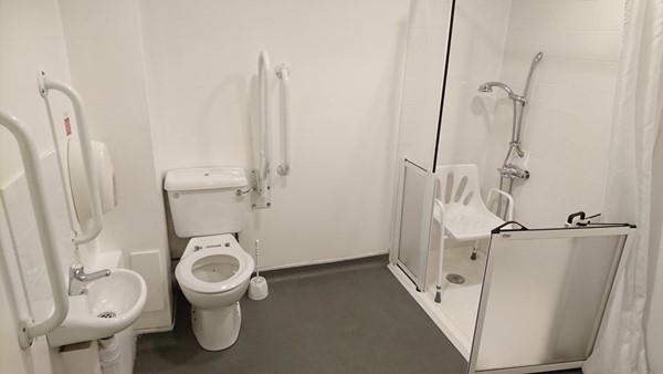 Accessible toilet of our room.