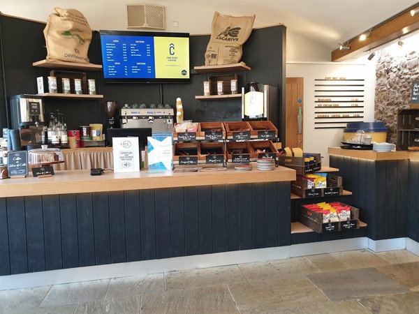 Image of a cafe counter