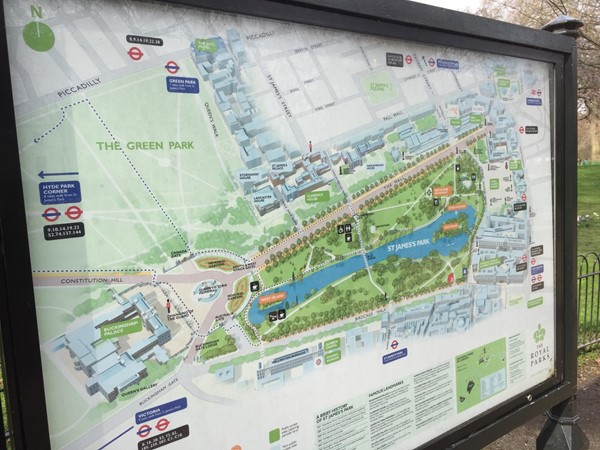 St James's Park map
