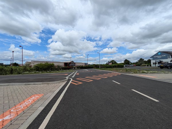 Image of the road to the facility
